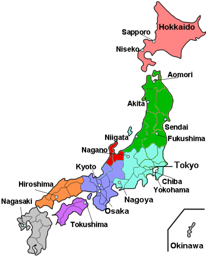 japan map